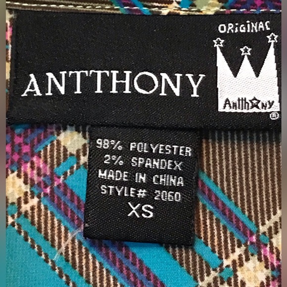 Blue/Green Plaid Oversized Shirt - Picture 3 of 3